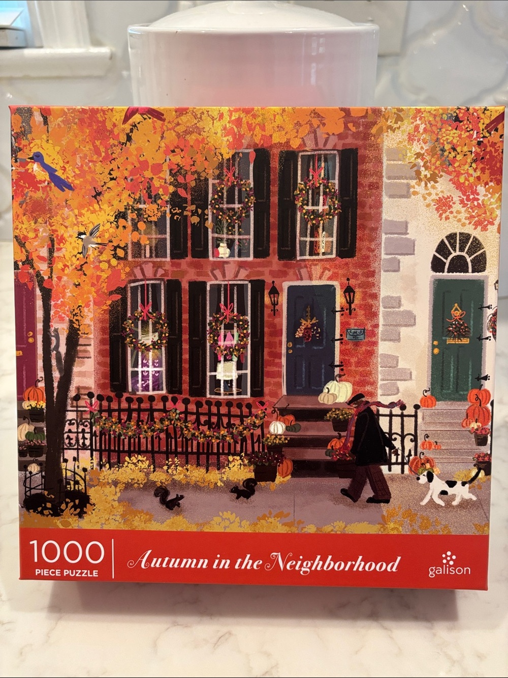 Galison Autumn in the Neighborhood 1000-Piece Puzzle